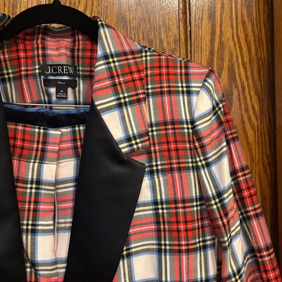 JCrew Willa BLAZER, Snowy Stewart Plaid, Size 8P - Picture 5 of 6